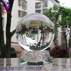 aaa top grade k9 crystal ball glass sphere glass ball with crystal base  
