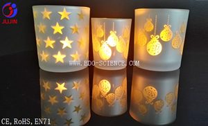 electroplated glass candle holder (3)065