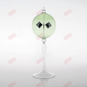 Clear Glass Base Blue Solar Power Radiometer Sun Light Energy Crookes Spinning Vanes Windmill Teaching tools for shool Physics expriement learning 