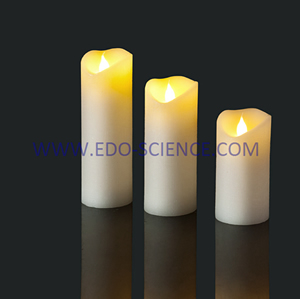 Manufacturers Flameless LED Tea Lights White Taper Candles AAA Battery Remote Control Pillar Candles for Home Decoration