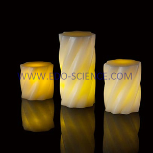 LED Electric Flameless Candle Light Flickering Plastic Pillar Taper Tealight Candles Festival Wedding Celebration Decoration