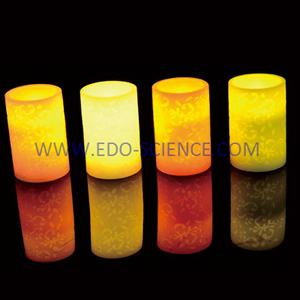 Custom Size Color Hot Sale Christmas Battery Flameless Led Candle Light Real Wax Pilar Led Candles