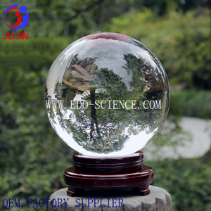 top grade k9 crystal ball glass sphere glass ball with wooden base 