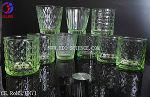 Wholesaler green Color Minimalist Tea Scented Candle Holder Glass Candle Cup Candle Holder Empty Cup