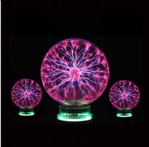 Juguetes luminosos Bola de plasma Bola electrostática parpadeante Bola mágica para fiestas Lámpara interactiva para decoración del hogar