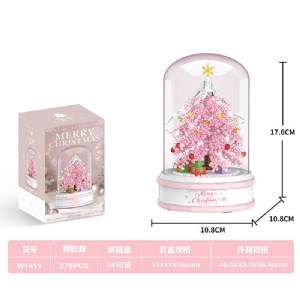 圣诞节系列益智拼装兼容乐高积木小颗粒儿童玩具生日礼物摆件