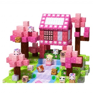 100pcs Childrens Magnetic Building Blocks STEM Sensory Gift Plastic Magnet Game Toys for Girls Sets Packaging