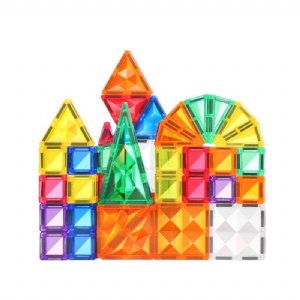 Portable Magnet Tiles Building Blocks Mini Magnetic Tiles Construction Toy 