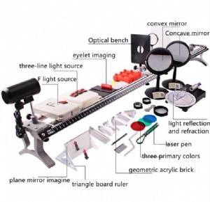 Factory Direct Sale Optical System Teaching Apparatus Physics Set ptical Bench for Middle School Pinhole Imaging Demo Refraction and Reflection of Light Optical Bench Apparatus