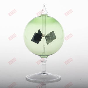 4 Blades Rotating Glass Windmill Solar Powered Crookes Radiometer Light Mill/Educational Teaching Study Tool