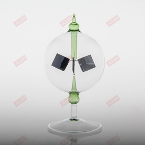 Radiómetro Crookes transparente de energía solar con paletas giratorias de energía solar DORAMI Radiómetro Crookes transparente de energía solar 